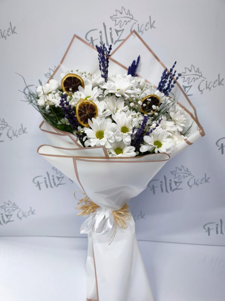 Beyaz Papatya Buketi