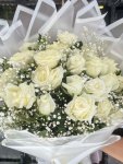 Çiçekçi - 21 Beyaz Gül Buketi
