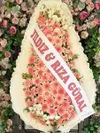 Çiçekçi - Pembe Gerbera Çelenk