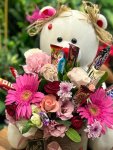 Çiçekçi - Peluş Ayıcık, Çikolata ve Çiçekler
